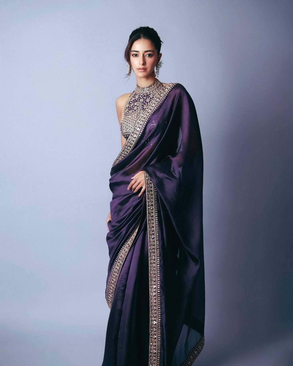 Ananya Pandey Jimmy Choo Saree