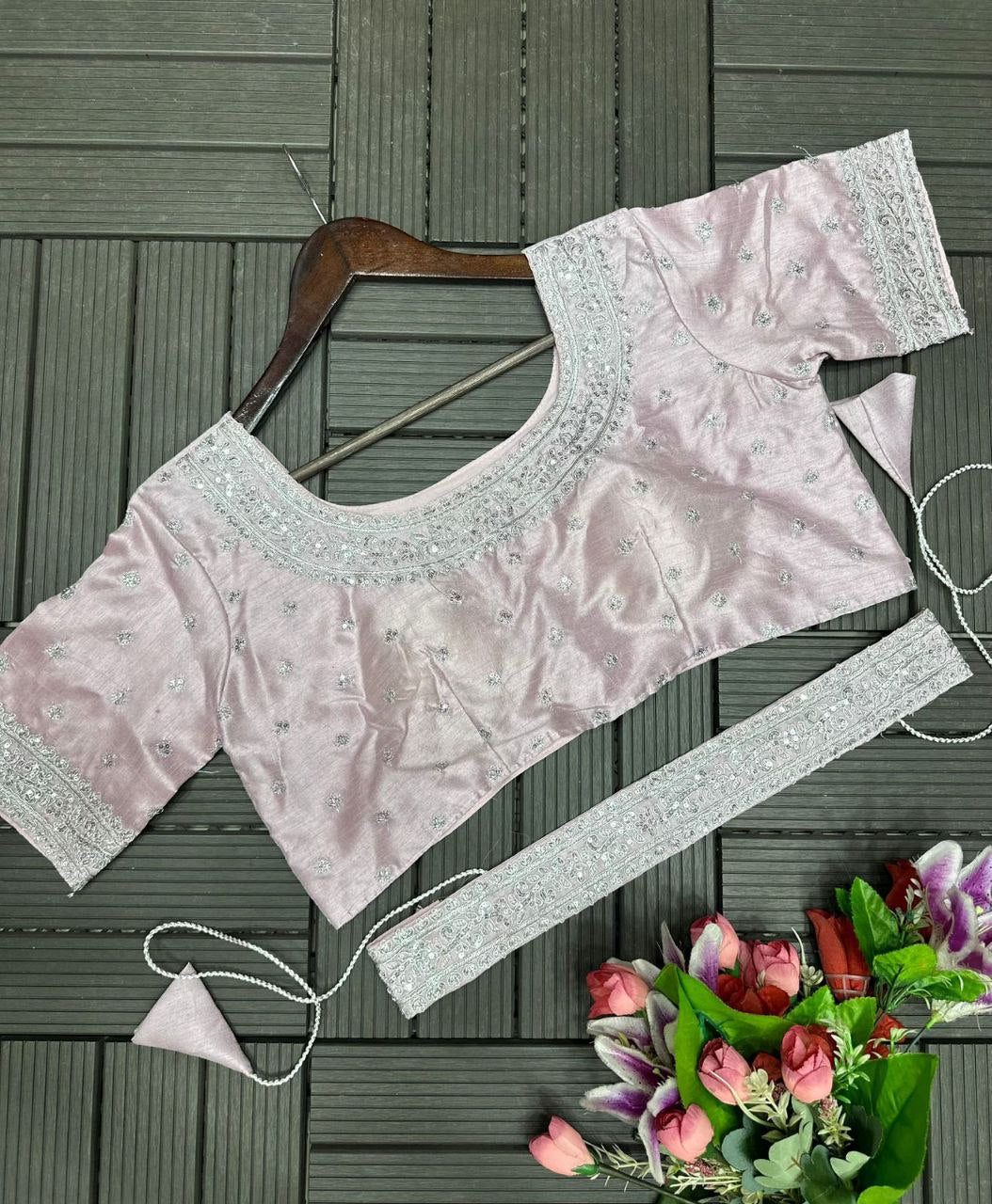 Pastel Lavender Ready to Wear Saree