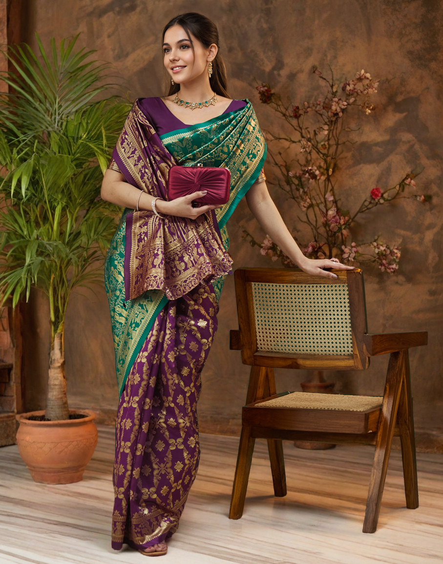 Gorgeous Light Green Color Silk Paithani Saree