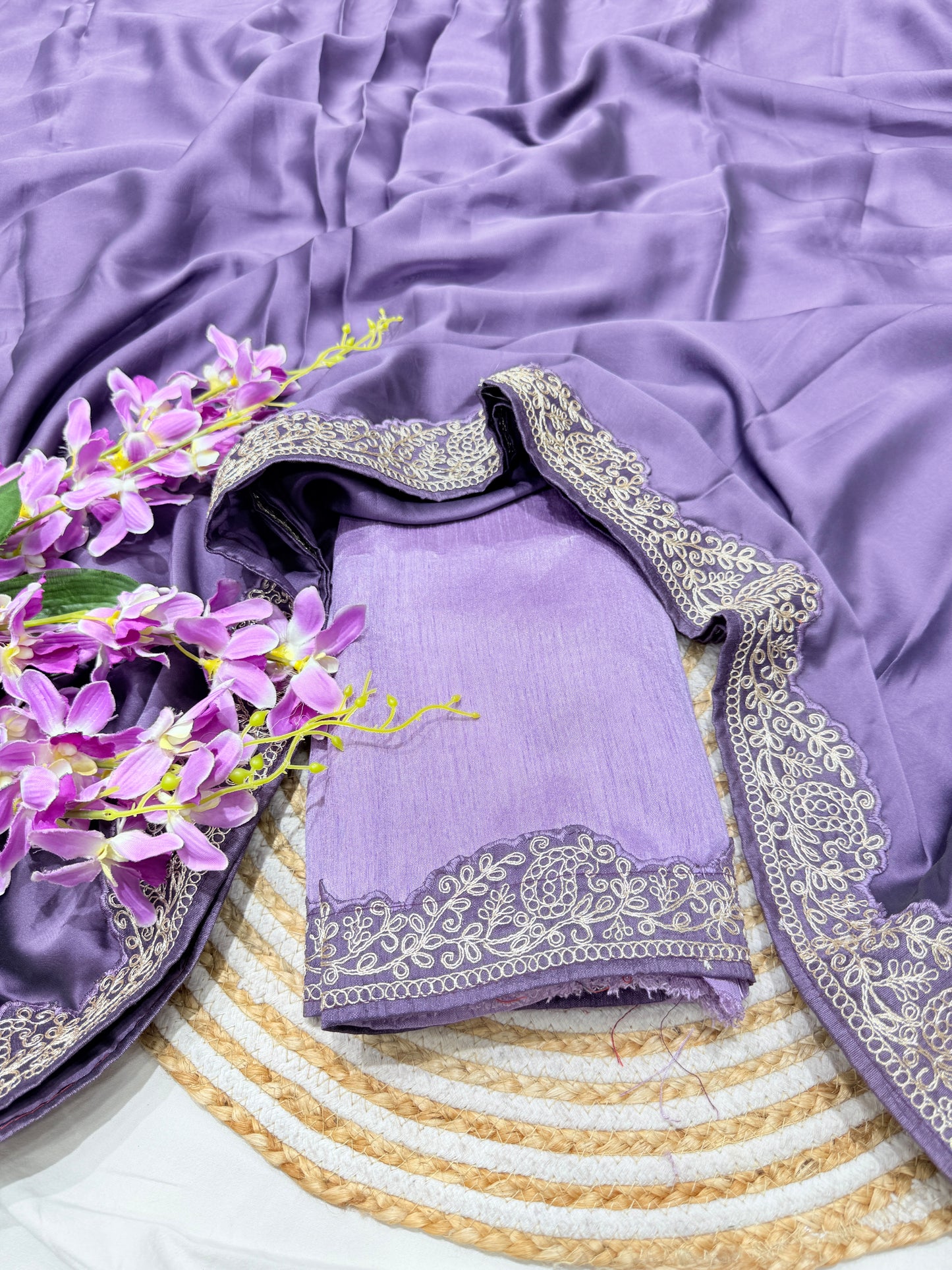 Elegant Plum Color Rangoli Silk Saree with Coding Work – Party Wear