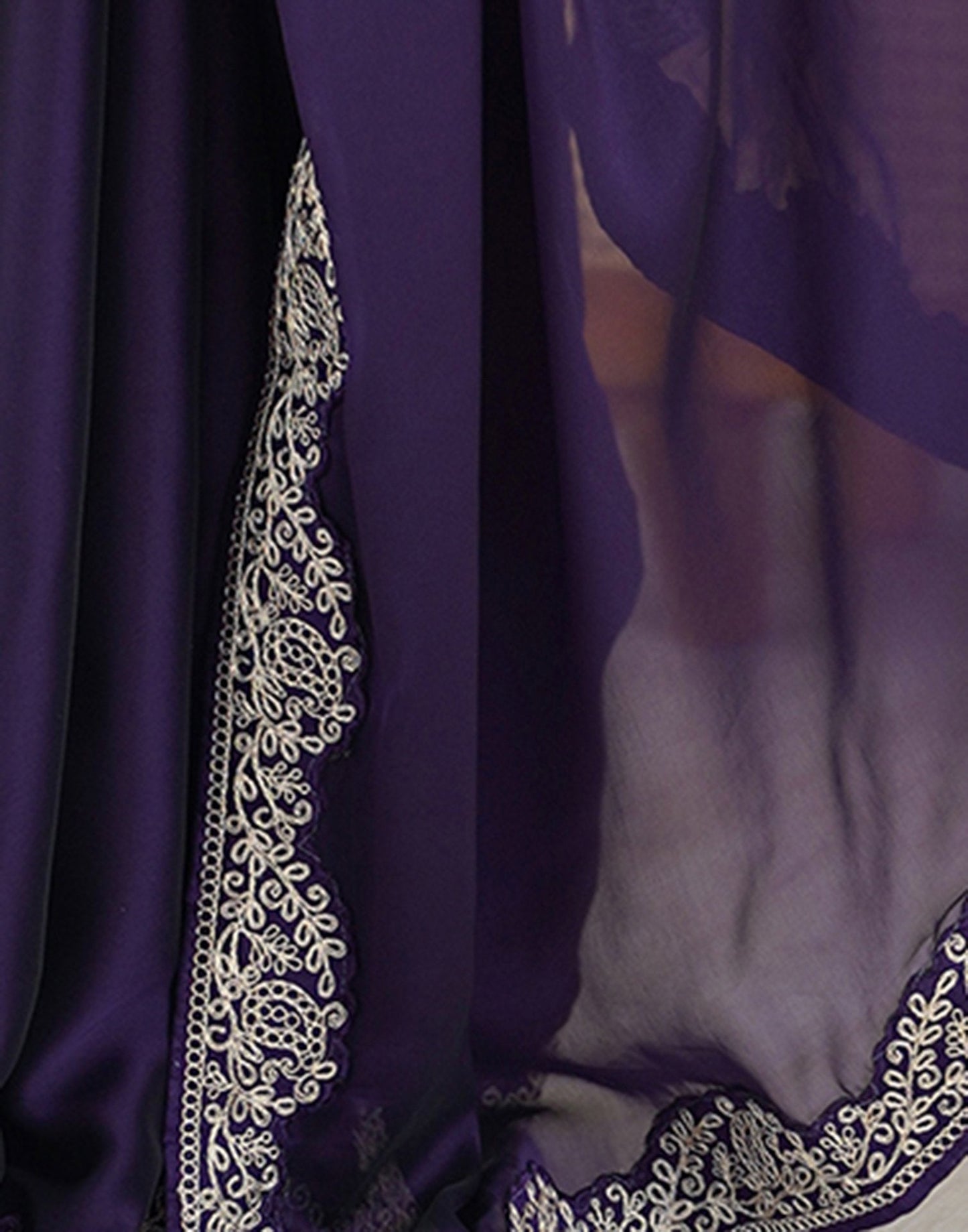 Elegant Purple Color Rangoli Silk Saree with Coding Work – Party Wear