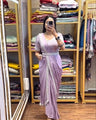 Pastel Lavender Ready to Wear Saree