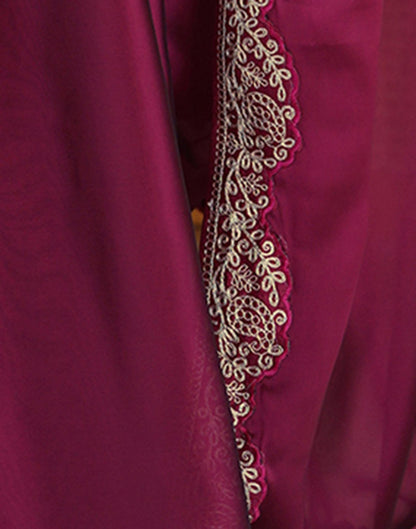 Elegant Magenta Color Rangoli Silk Saree with Coding Work – Party Wear