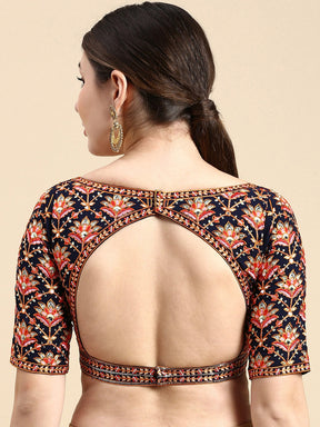 Georgette Embroidered Padded Blouse