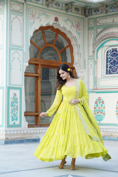 Faux Georgette Gown