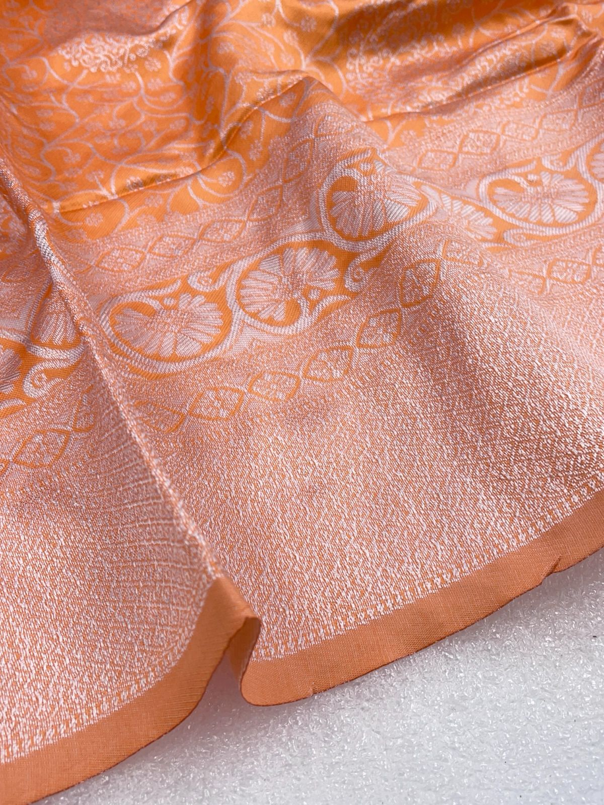 Light Peach Color Traditional Banarasi Soft Silk Saree